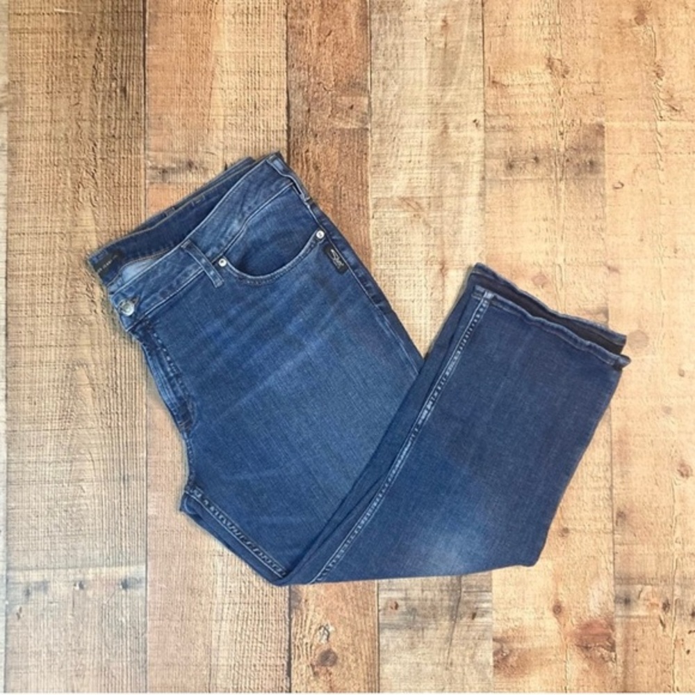 Silver Jeans Co Elyse Capri Medium Wash Denim W36 L22.5 L43002SPR459